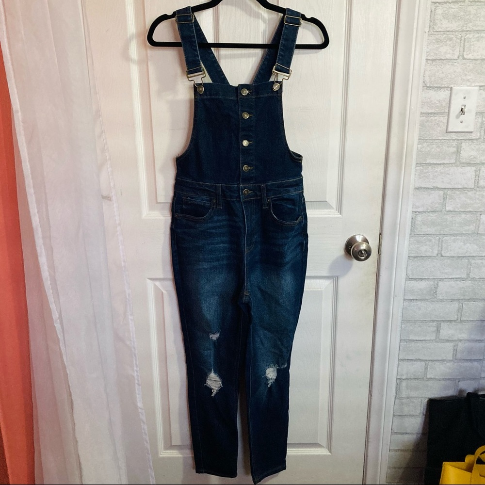 NOBO Distressed Denim Skinny Overall